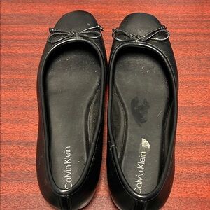 Calvin Klein Black Bow Flats